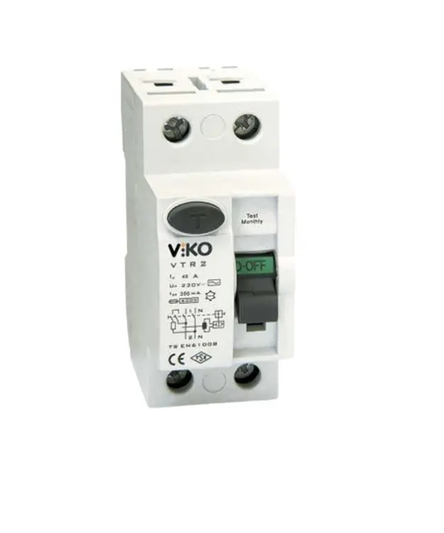 2x40A 300mA Ac Tip Kaçak Akım Rölesi