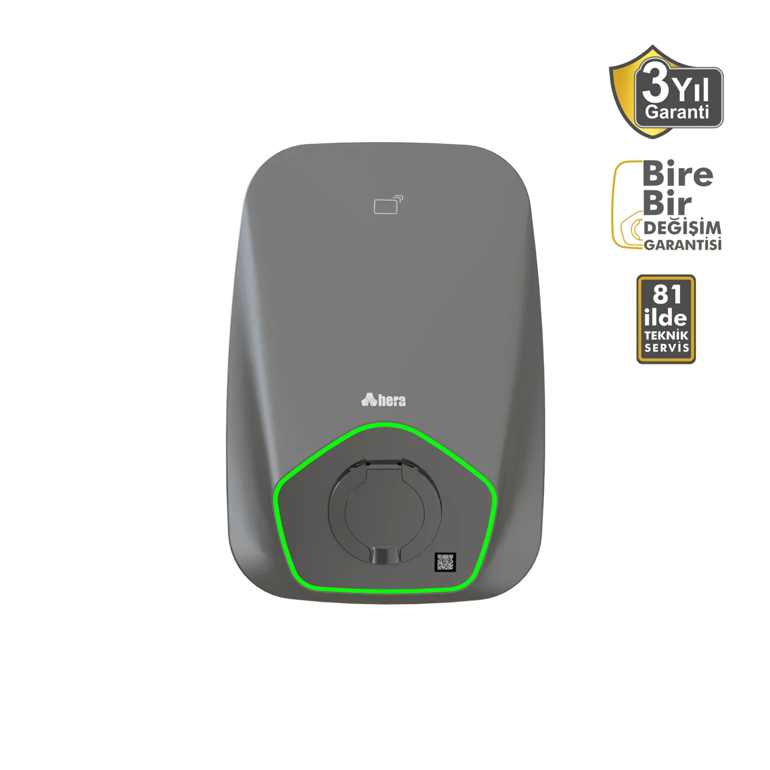 Hera 22 kW Soketli  Elektrikli Araç Şarj Cihazı - Type 2 Uyumludur