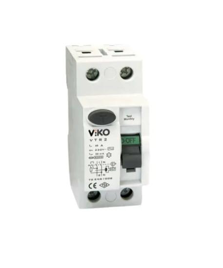 2x40A 30mA AC Tip Kaçak Akım Rölesi