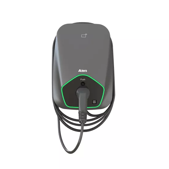 Hera 7.4 kW Kablolu Duvar Tipi Şarj Cihazı - Type 2 Uyumlu, Hızlı Şarj