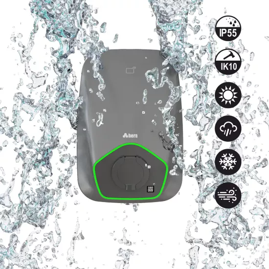 Hera 7.4 kW Soketli Elektrikli Araç Şarj Cihazı - Hızlı Şarj, Dayanıklı Yapı