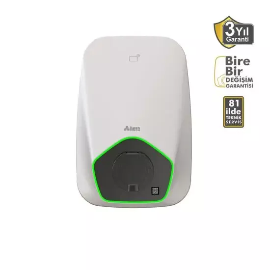 Hera Smart Plus Akıllı Elektrikli Araç Şarj Cihazı – 4G Uyumlu- Mobil Uygulama Kontrollü